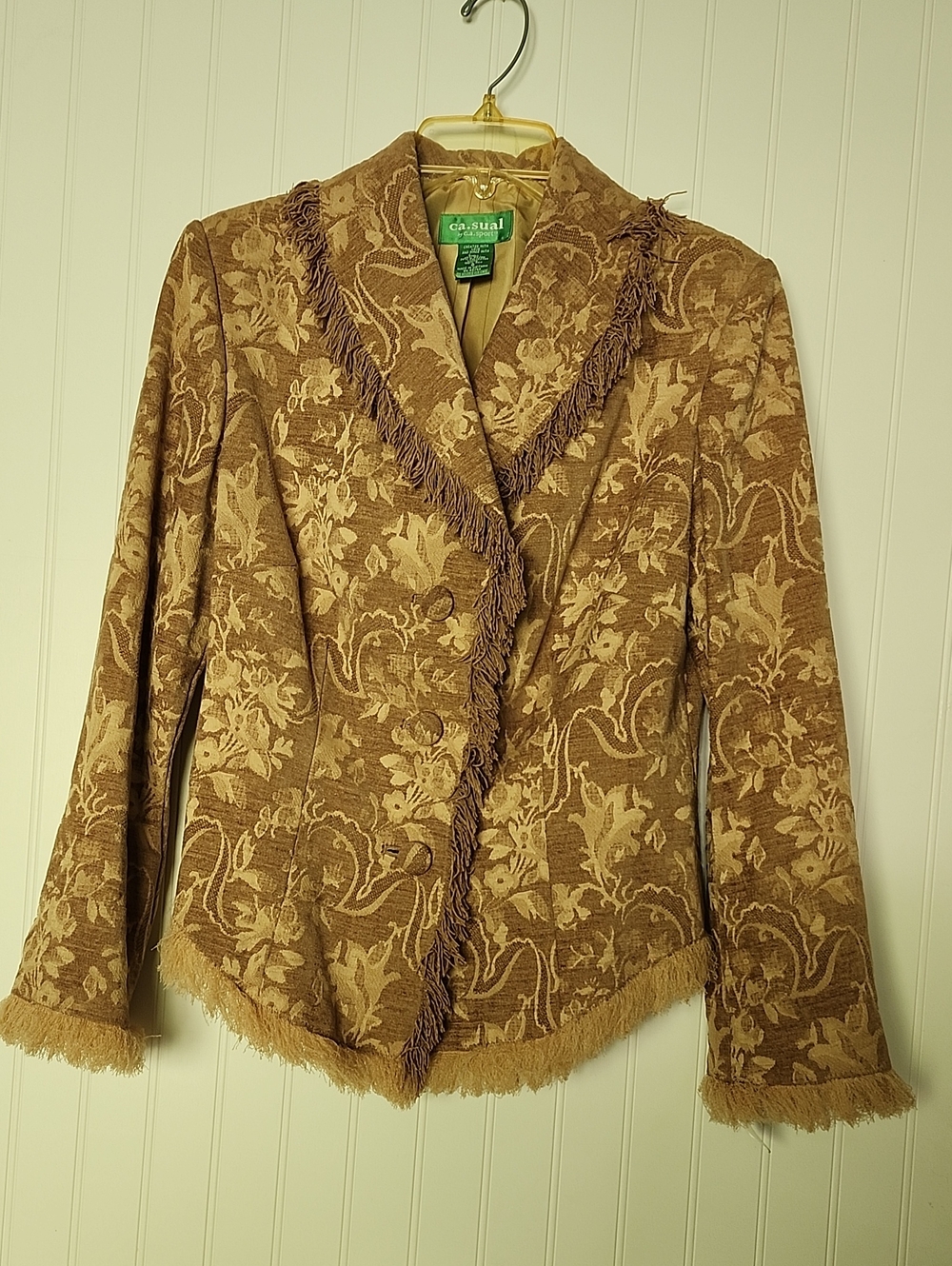 Vintage Boho Jacket By ca.sual by c.a sport. Size 6